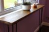 Rustic Scaffold Board Radiator Shelf Top View