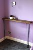 Rustic Scaffold Board Radiator Shelf Corner View