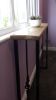 Rustic Scaffold Board Console Table Side View 2