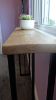 Rustic Scaffold Board Console Table Side View