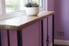 Rustic Scaffold Board Console Table Top View