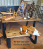 We use our own tables at market day